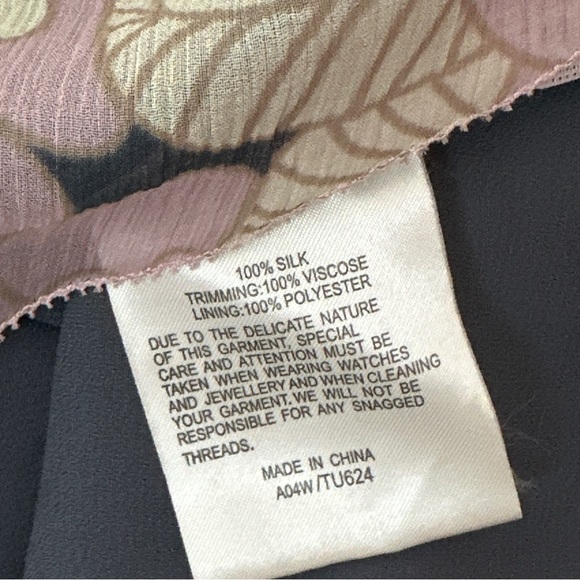 Whistles London Silk Floral Asymmetrical Camisole Top US 6 (UK 10) - Picture 10 of 12